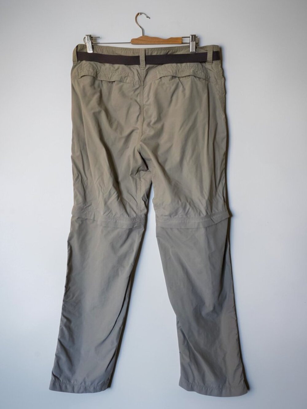The North Face Convertible Hiking Pants Mens 36 Zip Off Khaki Nylon Outdoor - Picture 15 of 16